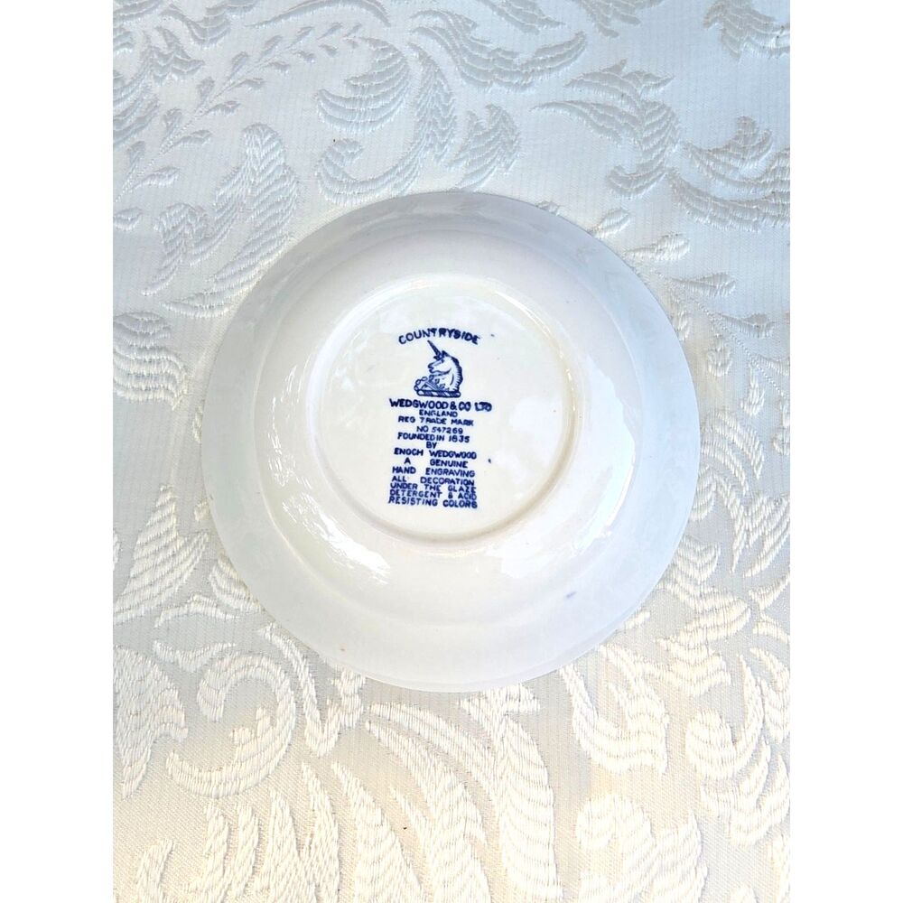 Vintage Enoch Wedgwood Tunstall Countryside Fruit Berry Dessert Bowl 5" - Picture 2 of 5
